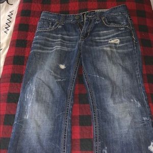 Buckle Relaxed Bootleg Jeans
